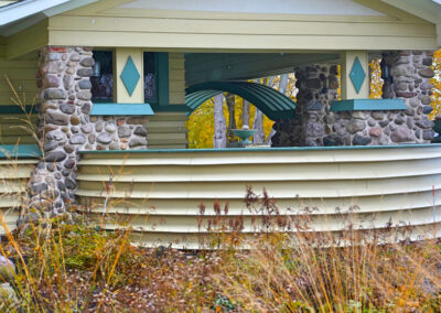 East porch of main house