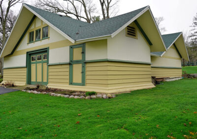 Stables rear elevation, ice room