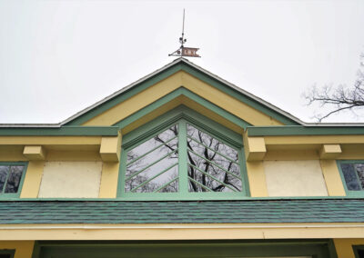 FBJ weather vane in cast brass